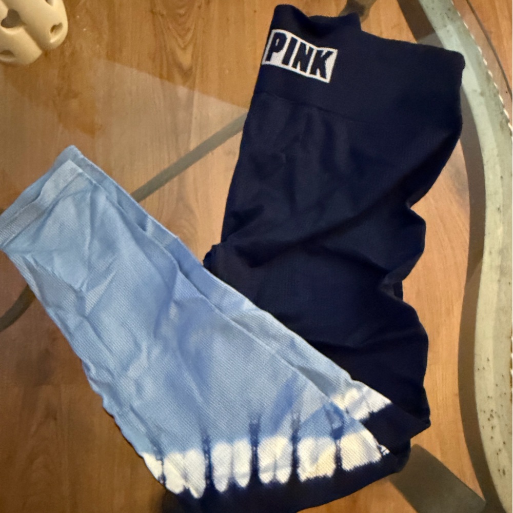 PINK Victoria's Secret Kids Blue and Black Joggers